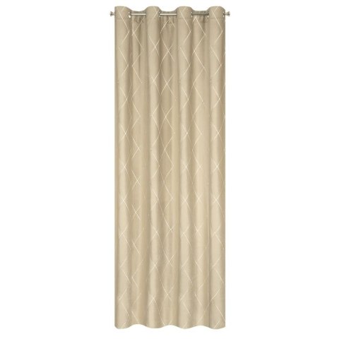 Zasłona 140x250 Margo beżowa welurowa gotowa na przelotkach Pierre Cardin Zasłona 140x250 Margo beżowa welurowa gotowa na przelotkach Pierre Cardin