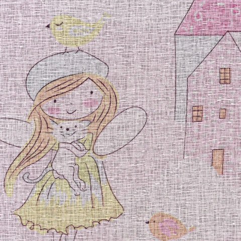 Zasłona 140x250 Polly różowa elfy do pokoju dziewczynki gotowa na przelotkach Eurofirany Zasłona 140x250 Polly różowa elfy do pokoju dziewczynki gotowa na przelotkach Eurofirany