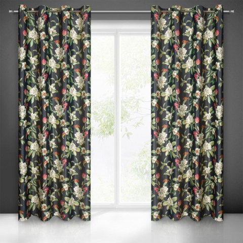 Zasłona gotowa alea 140x250 cm czarny Zasłona gotowa alea 140x250 cm czarny