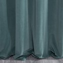 Zasłona 140x250 Kristi niebieska welurowa gotowa na taśmie Eurofirany Zasłona 140x250 Kristi niebieska welurowa gotowa na taśmie Eurofirany