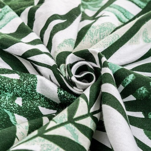 Pościel flanelowa 160x200 Jungle liście zielona Pościel flanelowa 160x200 Jungle liście zielona