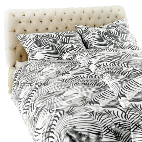 Pościel flanelowa 220x200 Jungle liście szara Pościel flanelowa 220x200 Jungle liście szara