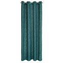 Zasłona 140x250 Inga turkusowa ciemna gotowa na przelotkach welurowa z żakardowym geometrycznym wzorem Pierre Cardin Zasłona 140x250 Inga turkusowa ciemna gotowa na przelotkach welurowa z żakardowym geometrycznym wzorem Pierre Cardin