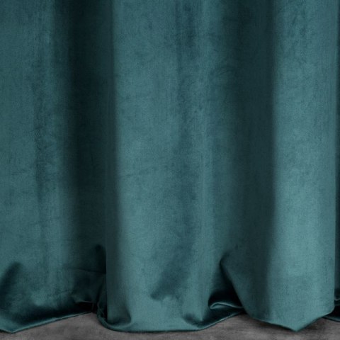 Zasłona 140x270 Melanie niebieska ciemna welurowa gotowa na taśmie Eurofirany Zasłona 140x270 Melanie niebieska ciemna welurowa gotowa na taśmie Eurofirany