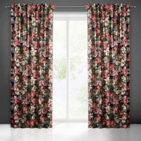 Zasłona gotowa peonia na taśmie 140x270 cm bordowy Zasłona gotowa peonia na taśmie 140x270 cm bordowy
