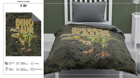 Narzuta młodzieżowa 170x210 dinozaur K 86 Bedspread 05 Narzuta młodzieżowa 170x210 dinozaur K 86 Bedspread 05