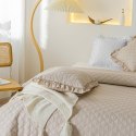 Narzuta z falbanką 160x220 Ruffy beżowa falbanka romby glamour dekoracyjna I2 Narzuta z falbanką 160x220 Ruffy beżowa falbanka romby glamour dekoracyjna I2