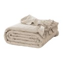 Narzuta z falbanką 160x220 Ruffy beżowa falbanka romby glamour dekoracyjna I2 Narzuta z falbanką 160x220 Ruffy beżowa falbanka romby glamour dekoracyjna I2