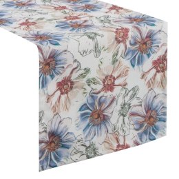 Obrus flore 7 40x180 cm niebieski