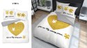 Pościel bawełniana 160x200 Serce puzle biała złota 4108 A 2 poszewki 70x80 Holland 129 Pościel bawełniana 160x200 Serce puzle biała złota 4108 A 2 poszewki 70x80 Holland 129