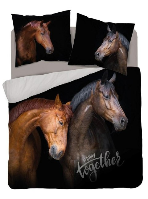 Pościel bawełniana 220x200 konie 3735 A 2 poszewki 70x80 Holland Natura 69 Pościel bawełniana 220x200 konie 3735 A 2 poszewki 70x80 Holland Natura 69