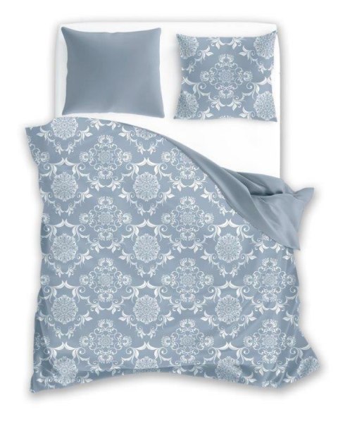 Pościel satynowa 160x200 Elegant 007 szara biała ornamenty dwustronna S 23 Faro Pościel satynowa 160x200 Elegant 007 szara biała ornamenty dwustronna S 23 Faro