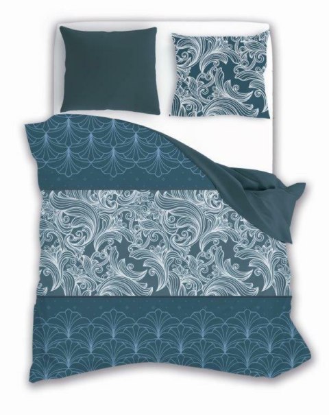 Pościel satynowa 160x200 Elegant 012 turkusowa ciemna ornamenty dwustronna S 23 Faro Pościel satynowa 160x200 Elegant 012 turkusowa ciemna ornamenty dwustronna S 23 Faro