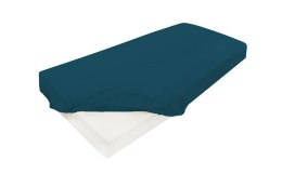 Prześcieradło satynowe z gumką 210/220x190/200 turkusowe ciemne 37 KG