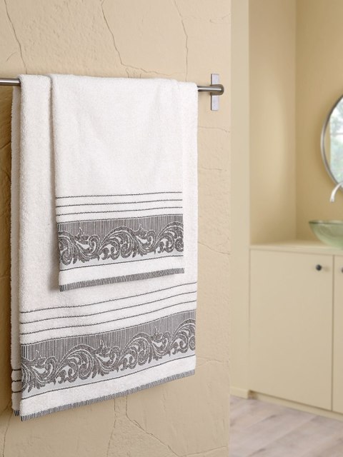 Komplet ręczników 2 szt Mervan kremowy 50x90+70x140 Darymex Komplet ręczników 2 szt Mervan kremowy 50x90+70x140 Darymex