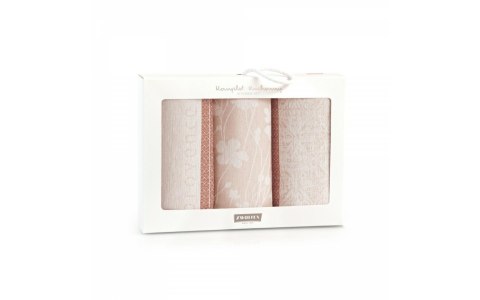 Komplet ścierek kuchennych 3szt Provence różowy w pudełku Zwoltex 23 Komplet ścierek kuchennych 3szt Provence różowy w pudełku Zwoltex 23