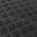 Narzuta z pomponami 160x220 czarna Pompoo pompony romby glamour dekoracyjna