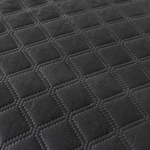 Narzuta z pomponami 160x220 czarna Pompoo pompony romby glamour dekoracyjna Narzuta z pomponami 160x220 czarna Pompoo pompony romby glamour dekoracyjna