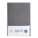 Prześcieradło frotte z gumką 160x200 stalowe 170 g/m2 na materac 20 cm Prześcieradło frotte z gumką 160x200 stalowe 170 g/m2 na materac 20 cm