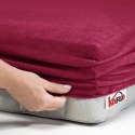 Prześcieradło frotte z gumką 60x120 buraczane 066 grube 200g/m2 KARO