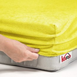 Prześcieradło frotte z gumką 60x120 żółte cytrynowe 004 grube 200g/m2 KARO