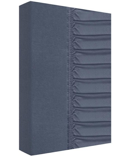 Prześcieradło jersey z gumką 140x200 grafitowe 160g/m2 Zaratex Prześcieradło jersey z gumką 140x200 grafitowe 160g/m2 Zaratex