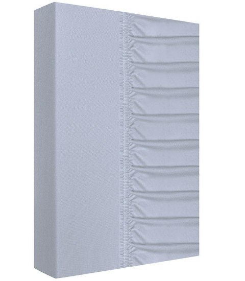 Prześcieradło jersey z gumką 140x200 srebrne 160g/m2 Zaratex Prześcieradło jersey z gumką 140x200 srebrne 160g/m2 Zaratex