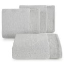 Ręcznik Agis 30x50 srebrny liście frotte 400g/m2 Eurofirany