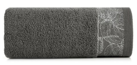 Ręcznik Agis 30x50 stalowy liście frotte 400g/m2 Eurofirany Ręcznik Agis 30x50 stalowy liście frotte 400g/m2 Eurofirany