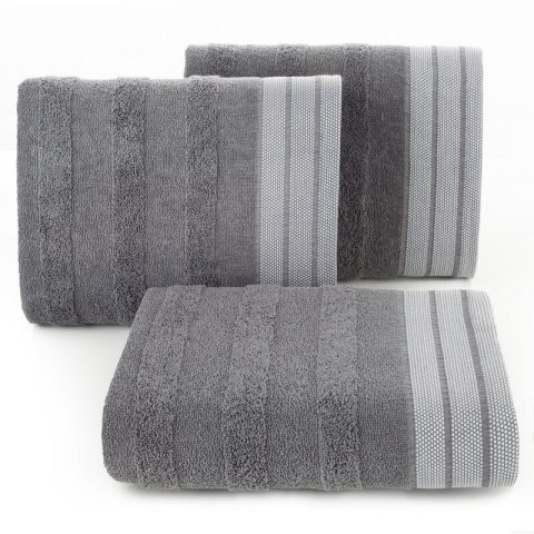 Ręcznik Pati 30x50 stalowy pasy frotte 500g/m2 Eurofirany Ręcznik Pati 30x50 stalowy pasy frotte 500g/m2 Eurofirany