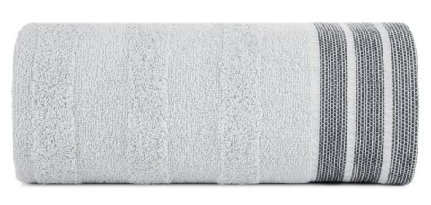 Ręcznik Pati 70x140 srebrny pasy frotte 500g/m2 Eurofirany Ręcznik Pati 70x140 srebrny pasy frotte 500g/m2 Eurofirany