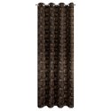 Zasłona 140x250 Marigold gotowa na przelotkach z tkaniny zaciemniającej z nadrukiem złotych liści lilii wodnych Eurofirany Zasłona 140x250 Marigold gotowa na przelotkach z tkaniny zaciemniającej z nadrukiem złotych liści lilii wodnych Eurofirany