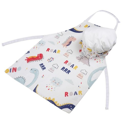 Fartuch + Czapka Little Cook Dino zestaw małego kucharza Domarex Fartuch + Czapka Little Cook Dino zestaw małego kucharza Domarex
