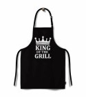 Fartuch kuchenny 65x75 King of the grill czarny Domarex Fartuch kuchenny 65x75 King of the grill czarny Domarex