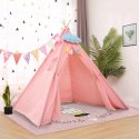 Namiot domek Teepee tipi 100x100x120 cm różowy Domarex Namiot domek Teepee tipi 100x100x120 cm różowy Domarex
