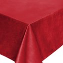 Obrus 140x220 Soft czerwony welurowy