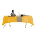 Obrus 140x260 Viva musztardowy plamoodporny