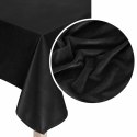 Obrus bieżnik 40x140 Soft czarny welurowy Obrus bieżnik 40x140 Soft czarny welurowy