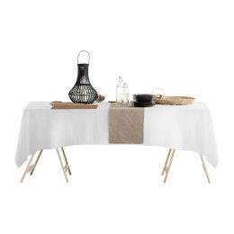 Obrus bieżnik 40x140 Viva biały plamoodporny