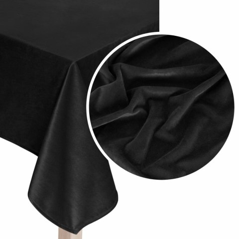 Obrus bieżnik 40x180 Soft czarny welurowy Obrus bieżnik 40x180 Soft czarny welurowy