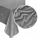 Obrus bieżnik dekoracyjny 40x180 Shiny szary welurowy z kryształkami