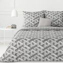 Pościel bawełniana 160x200 Sara 28 Geometria szara Eurofirany Pościel bawełniana 160x200 Sara 28 Geometria szara Eurofirany