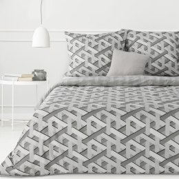Pościel bawełniana 220x200 Sara 28 Geometria szara Eurofirany