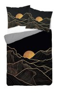 Pościel z mikrofibry 3D 160x200 Księżyc czarna szara 4359 A Magic 2 Pościel z mikrofibry 3D 160x200 Księżyc czarna szara 4359 A Magic 2