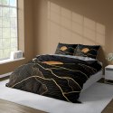 Pościel z mikrofibry 3D 160x200 Księżyc czarna szara 4359 A Magic 2 Pościel z mikrofibry 3D 160x200 Księżyc czarna szara 4359 A Magic 2
