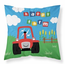 Poszewka bawełniana 40x40 Farma traktor czerwony niebieska 4278 B1 Mayamoo 20
