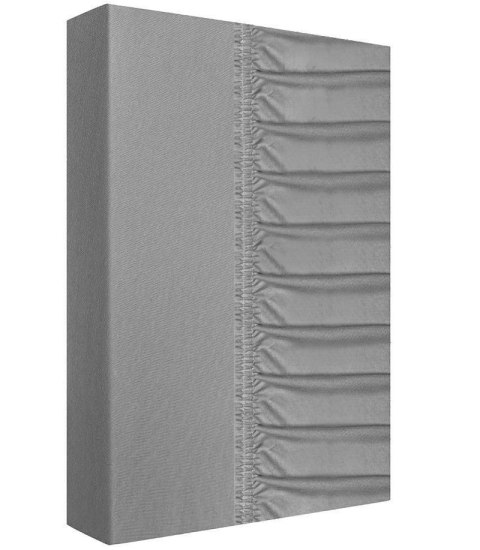 Prześcieradło jersey z gumką 140x200 szare 160g/m2 Zaratex Prześcieradło jersey z gumką 140x200 szare 160g/m2 Zaratex