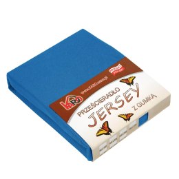 Prześcieradło jersey z gumką 60x120 chabrowe 032 grube 150g/m2 KARO