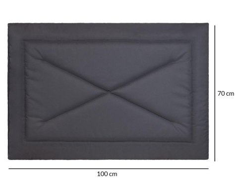 Legowisko mata dla psa 70x100 Milo szara ciemna wodoodporna Doggy Legowisko mata dla psa 70x100 Milo szara ciemna wodoodporna Doggy