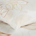 Pościel satynowa 160x200 Blanca 7 biała złota liście Limited Collection Eurofirany Pościel satynowa 160x200 Blanca 7 biała złota liście Limited Collection Eurofirany